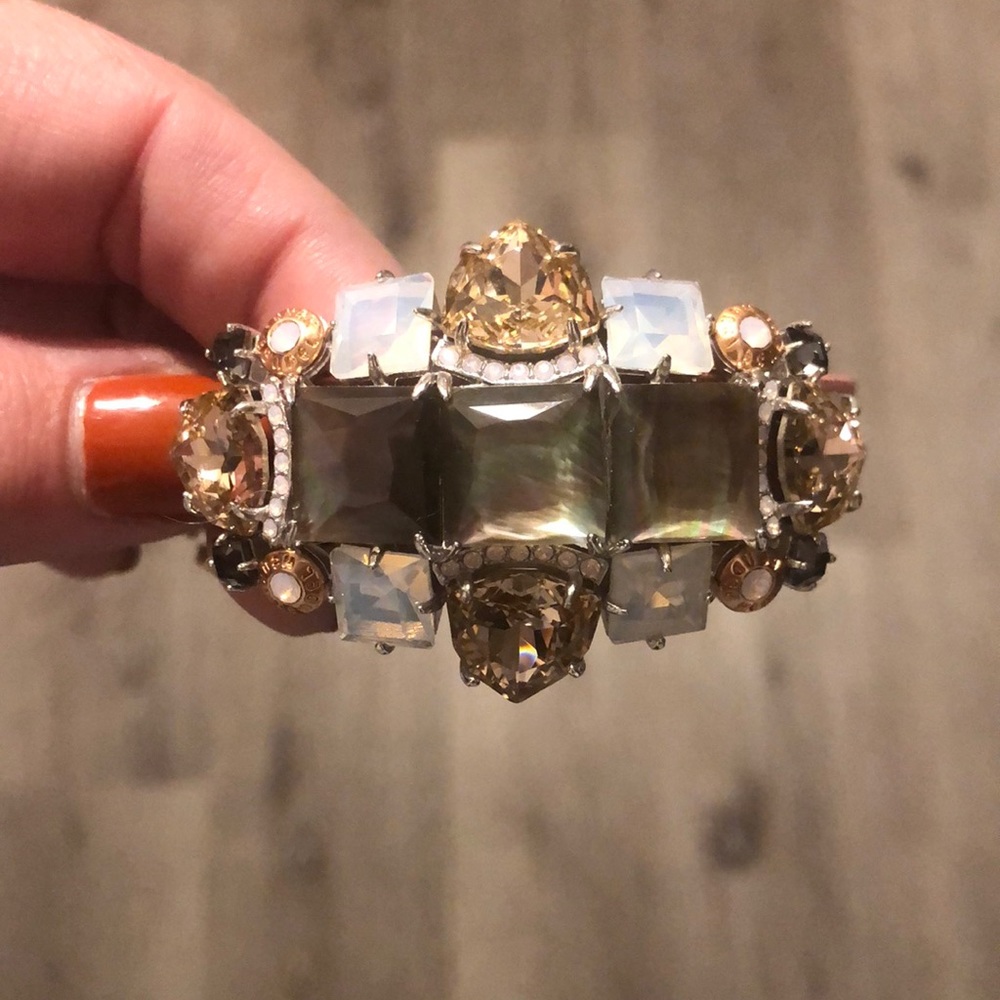 COPY - Henri Bendel Leather Jeweled Bracelet